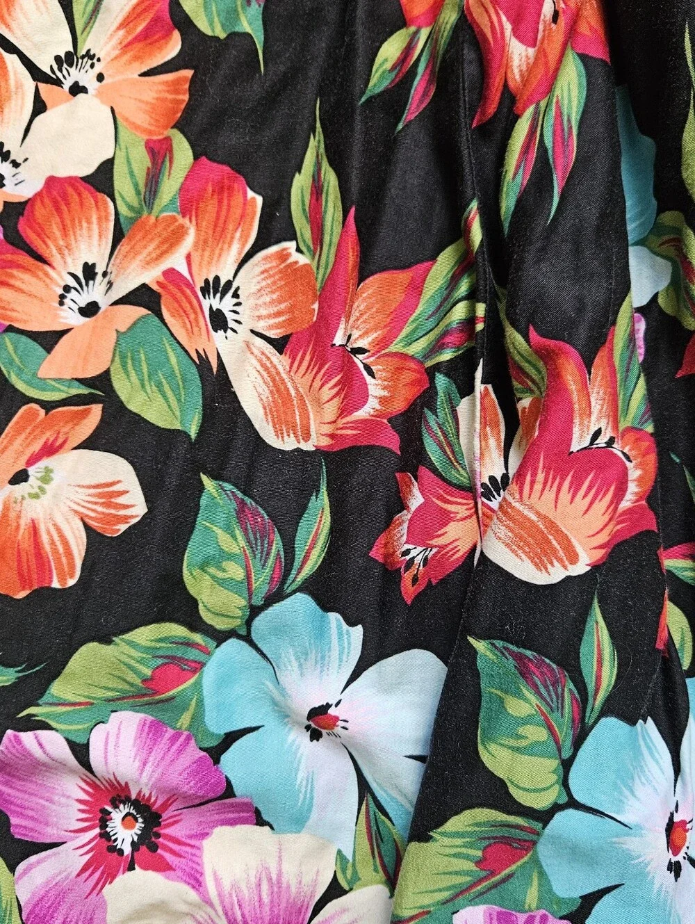 Vintage A-line Floral Skirt